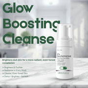 DERMACELLS 2% Glutathione Foaming Face Wash with Alpha Arbutin, D-Panthenol, Mulberry & Papaya Extracts – 100 ml