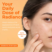 DERMACELLS 20% Vitamin C Face Serum 30ml | Vitamin C, 5% Niacinamide & Hyaluronic Acid for Glowing Skin, Dark Spots & Hydration