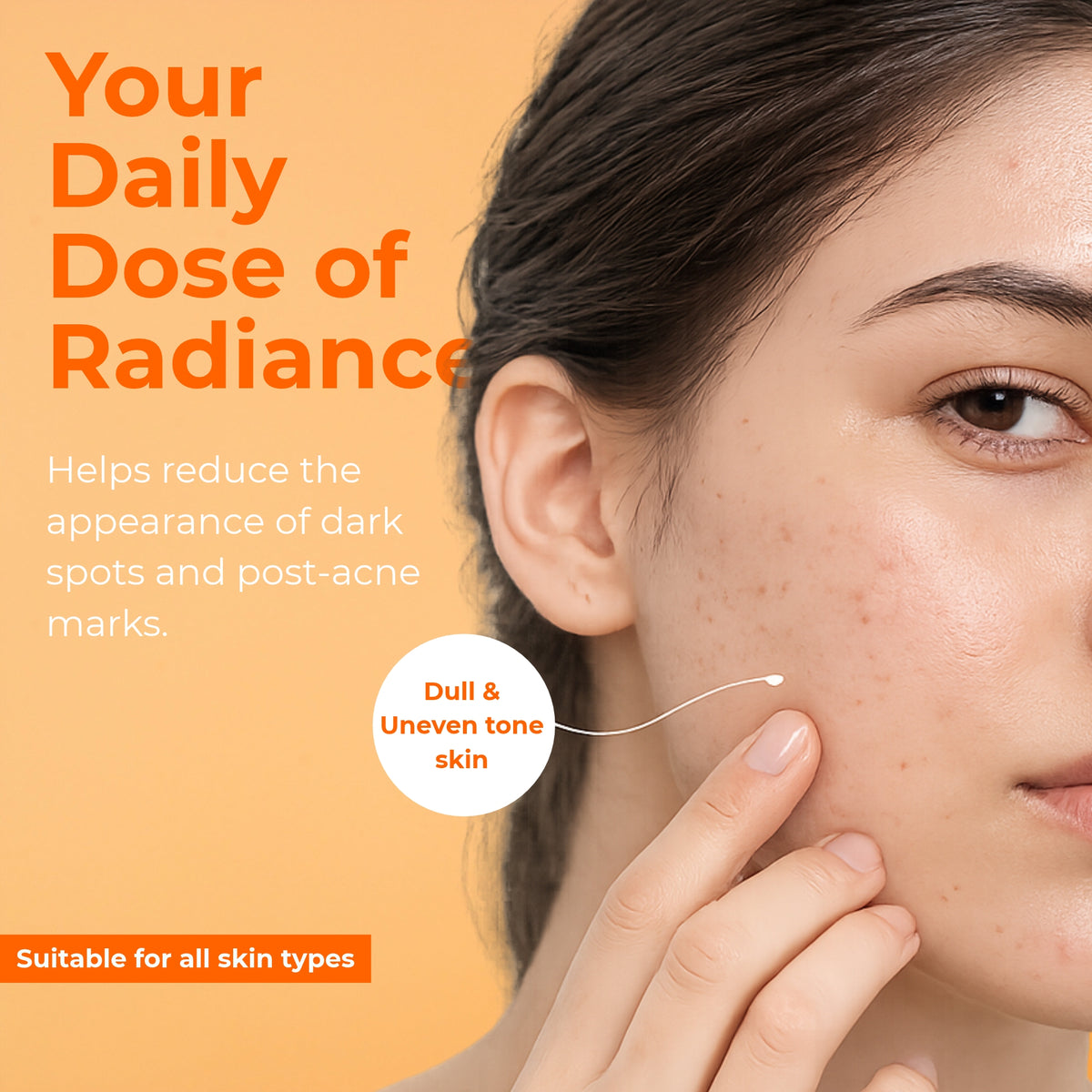DERMACELLS 20% Vitamin C Face Serum 30ml | Vitamin C, 5% Niacinamide & Hyaluronic Acid for Glowing Skin, Dark Spots & Hydration