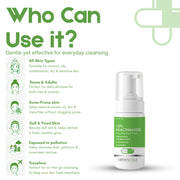 DERMACELLS 10% Niacinamide Foaming Face Wash with Mulberry Extract, Glycolic Acid & Ceramide for Acne-Prone Skin – 100 ml