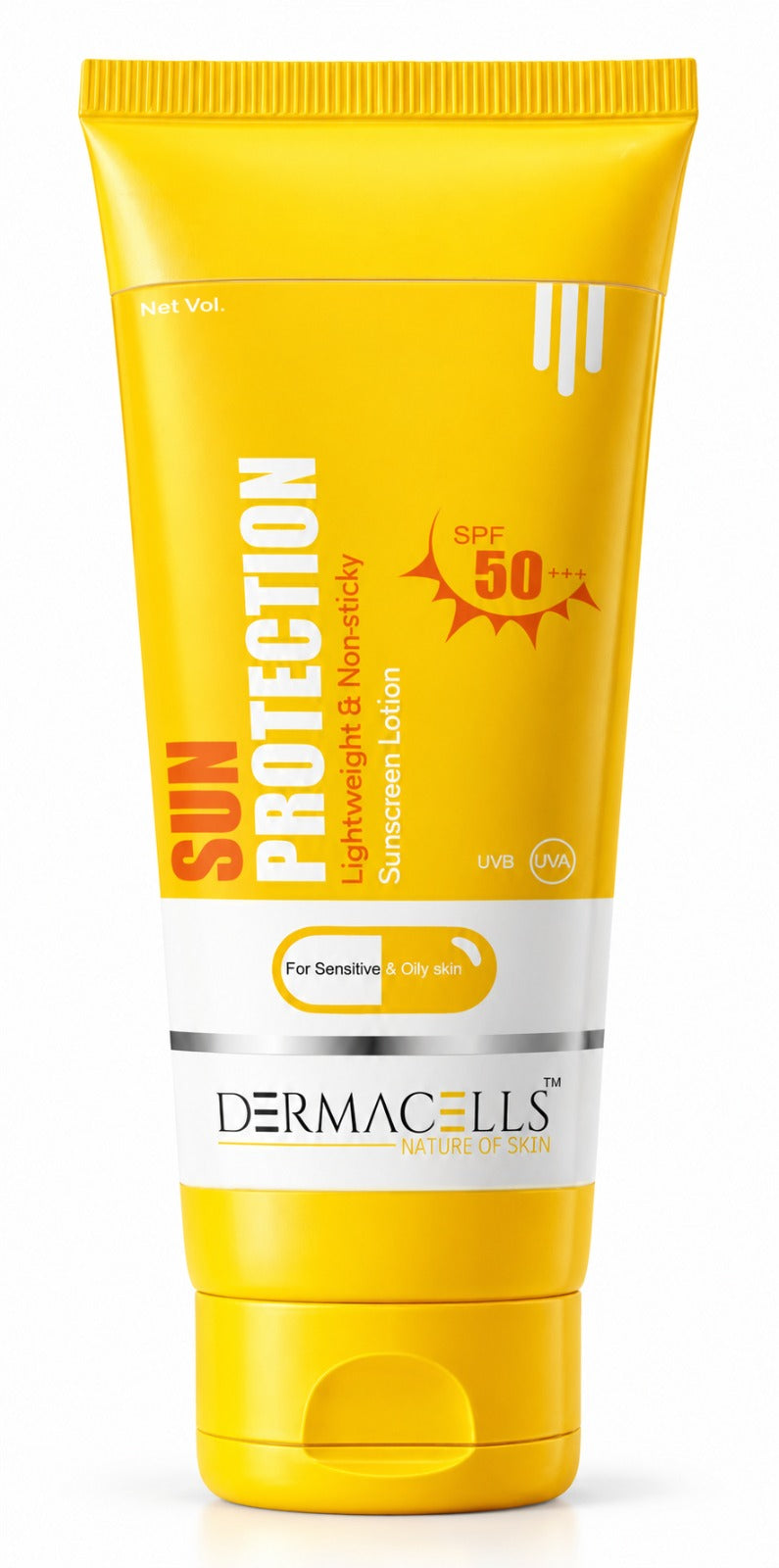 DERMACELLS Sun Protection Lightweight Non-Sticky Sunscreen Lotion SPF 50+++